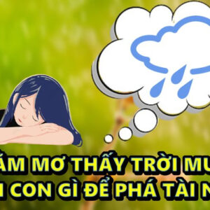 Nằm mơ thấy trời mưa đánh con gì để phá tài ngay?