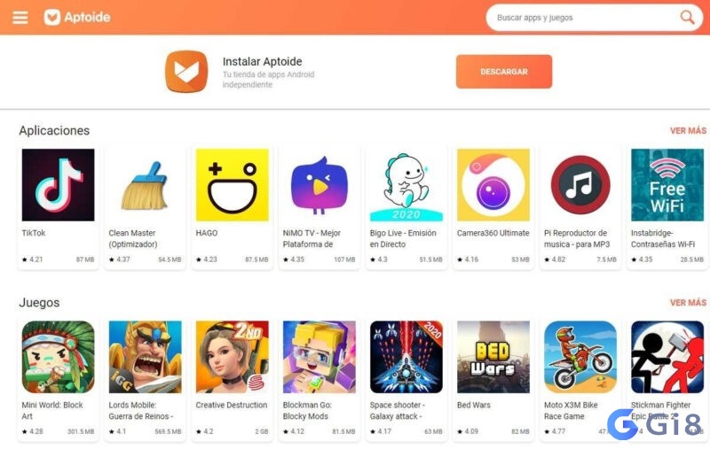 App tải ứng dụng Aptoide