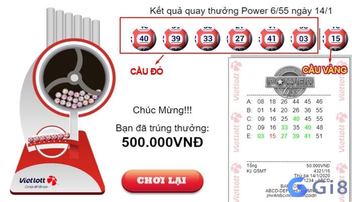 Với xổ số Vietlott cần chú ý về số cầu đỏ và số cầu vàng