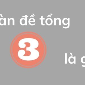 Tong 3 gom nhung con nao? Nên đánh đề theo tổng 3 thế nào?